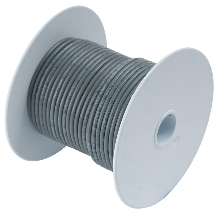 Cable de cobre estañado Ancor gris de 14 AWG - 18'
