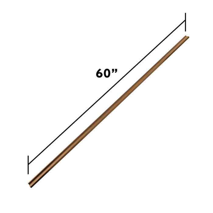 Whitecap 60831-5 Bulkhead Molding 1-5/8" - 5' L Teak