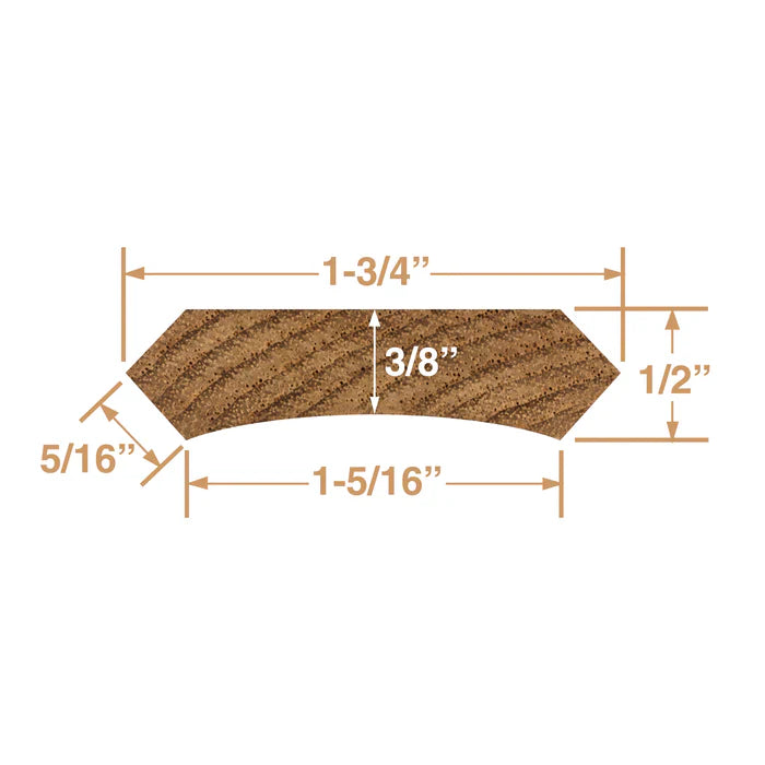 Whitecap 60861 Corner Wire Molding 5-Ft Length