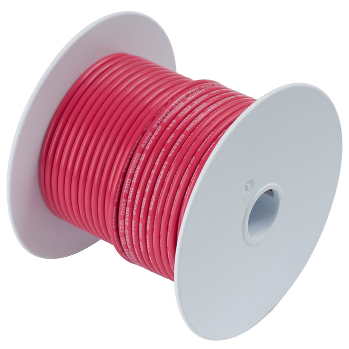 Cable de cobre estañado rojo Ancor de 12 AWG - 25'