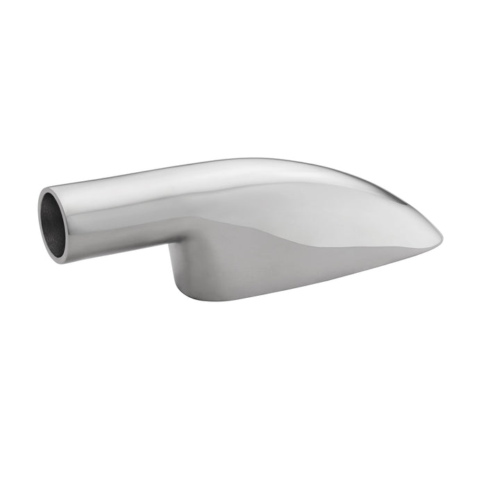 Whitecap S-1494 Cp/Zamac End-Bottom Mounted 90 Degree Rail Fitting