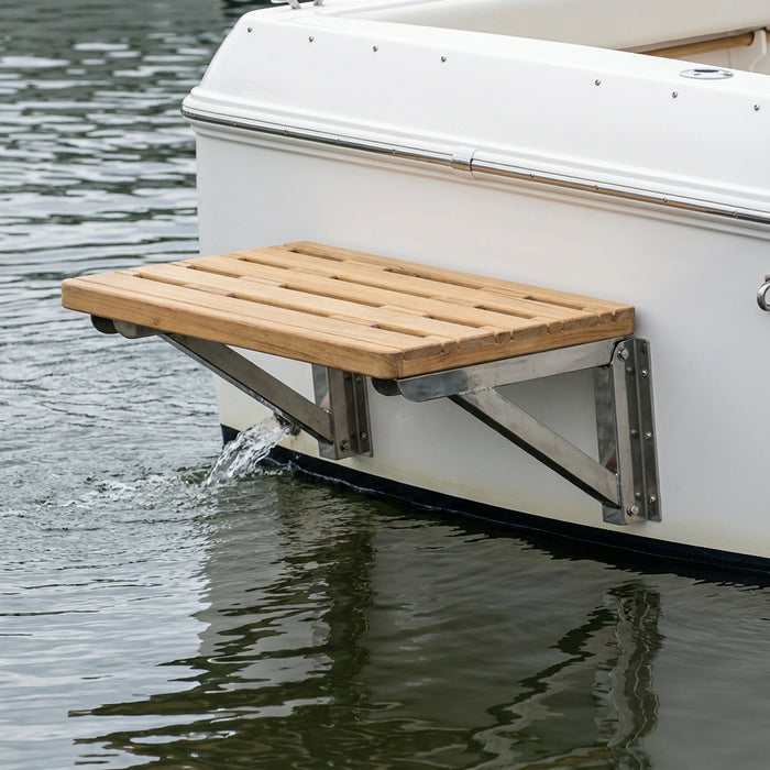 Whitecap 60924 24"X22" Teak Swim Platform