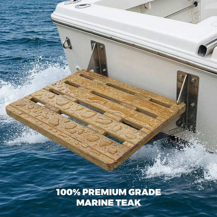 Whitecap 60924 24"X22" Teak Swim Platform
