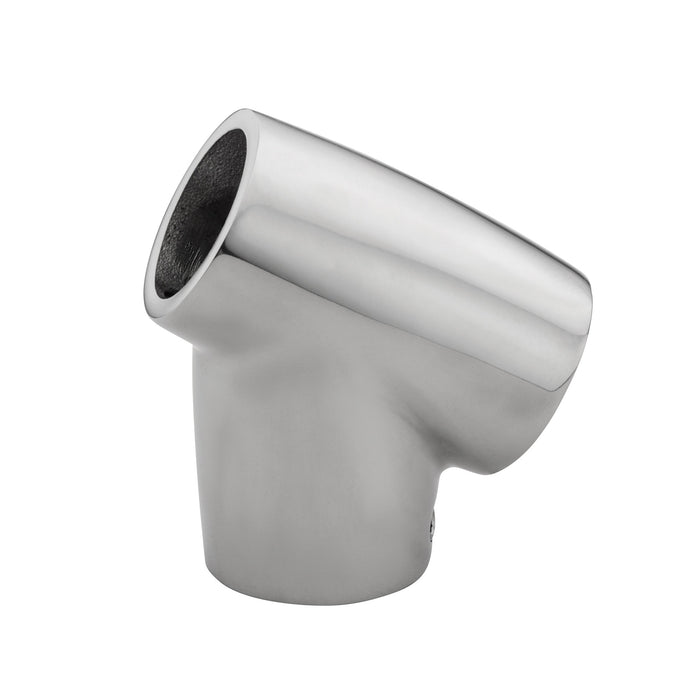 Whitecap S-1490 Cp/Zamac 60 Degree Universal Tee Rail Fitting
