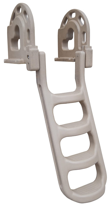 Dock Edge DE2184F 2184F Stand Off Roto Dock Ladder 4 Step, Sand