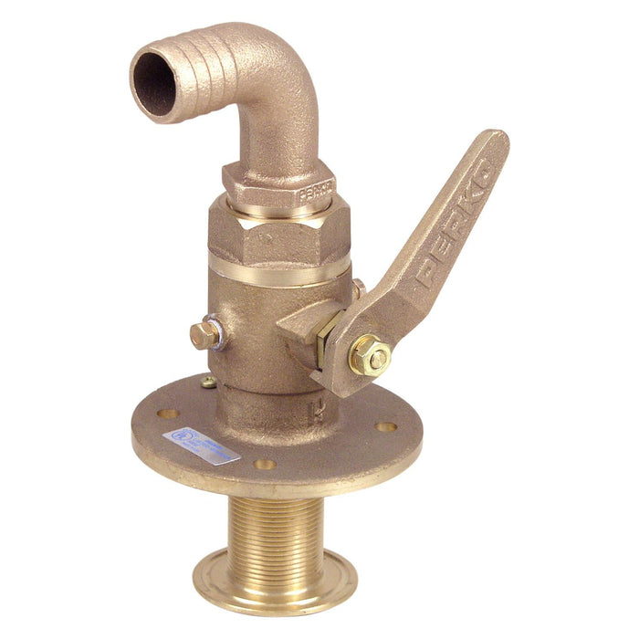 Perko 0834006PLB 1" Bronze Seacock w/90Â° Tail Piece