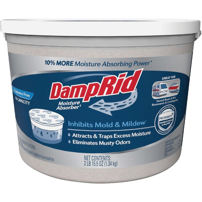Damp Rid FG50FFESB High Capacity Moisture Absorber, 2 lb tub, up to 1, 000 sq ft, Fragrance Free