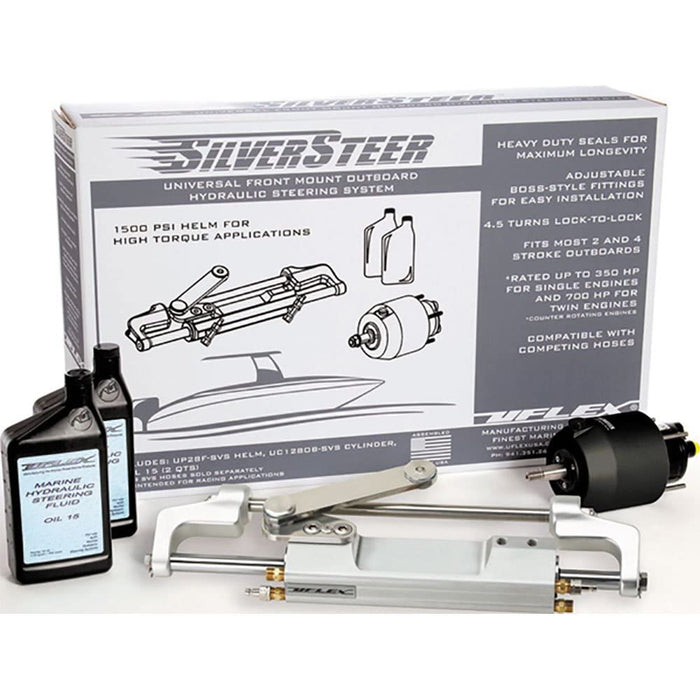 Uflex USA SILVERSTEERXP2 Uflex SILVERSTEERXP2 Uflex Universal Front Mount, Outboard Hydralic Steering System