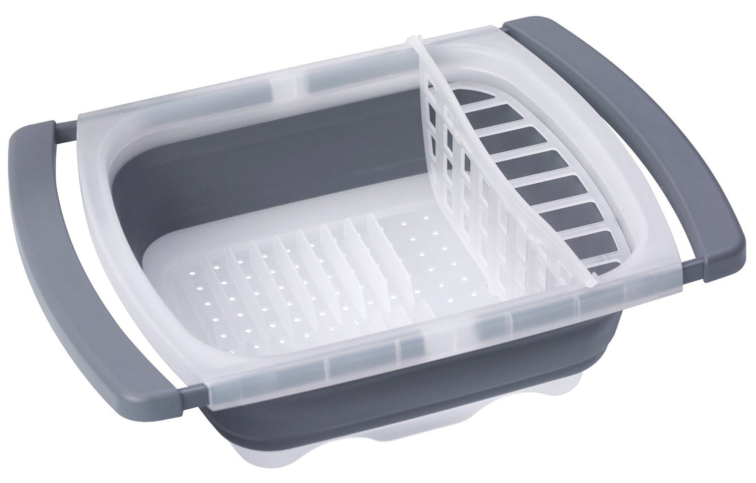 Progressive CDD-20GY Prepworks Over-The-Sink Collapsbile Dish Drainer Extends, from 16.5" to 26.75"