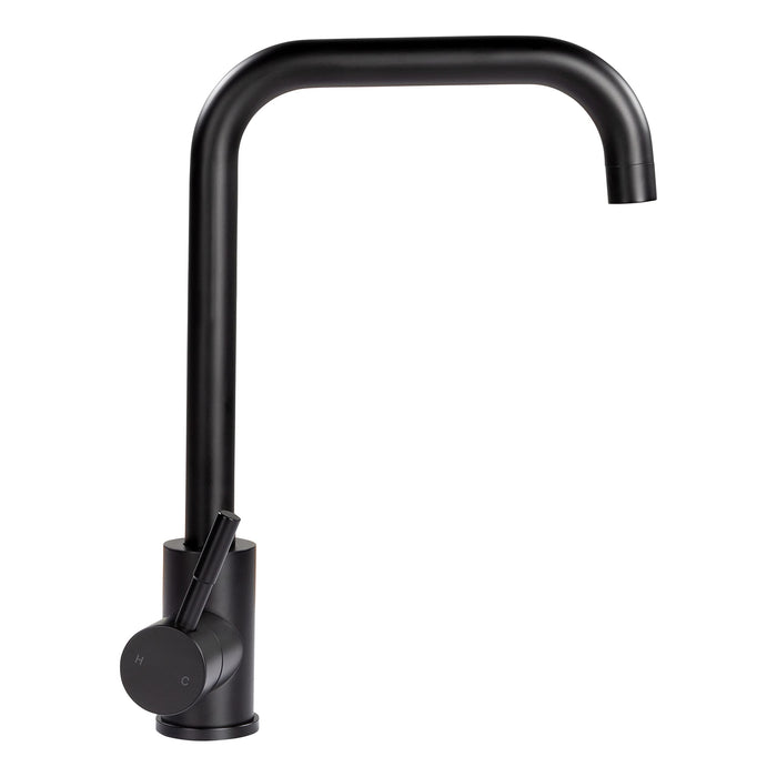 Lippert 2021090597 Googeneck Square Faucet, Black Matte