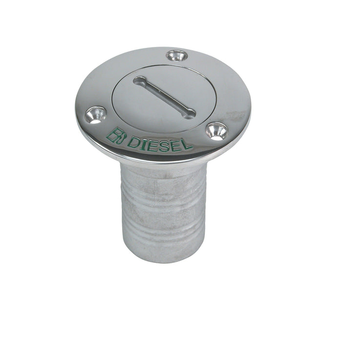 Whitecap 90 Degree Hose Deck Fill With Key 6123 6124 6125 6126 6129 Gas Diesel Water Waste Oil 3 Inch Flange 1-1/2 Inch Hose