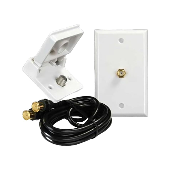 JR Products 47815 Polar White RV Interior/Exterior TV Installation Kit