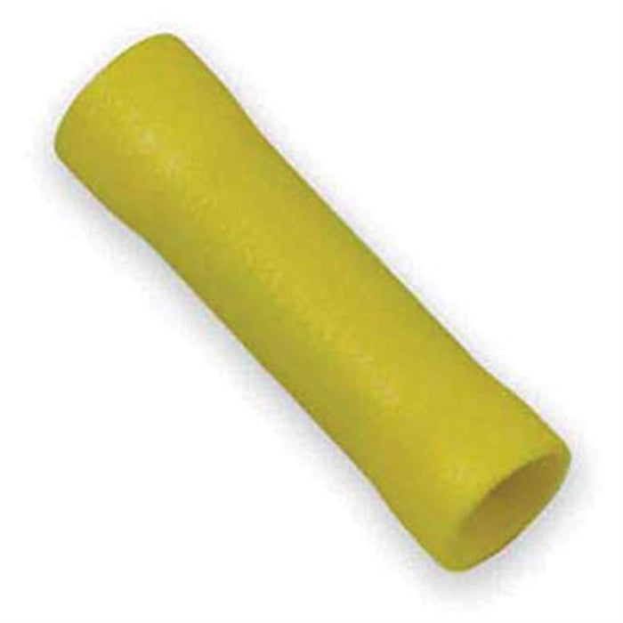 Wirthco 80816 Battery Doctor General Purpose Yellow Vinyl Insulated Butt, Connector, 12-10 AWG, 25/Pk.