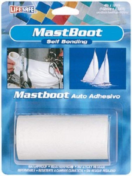 Lifesafe RE3940 MastBoot Tape, 4" x 40", White