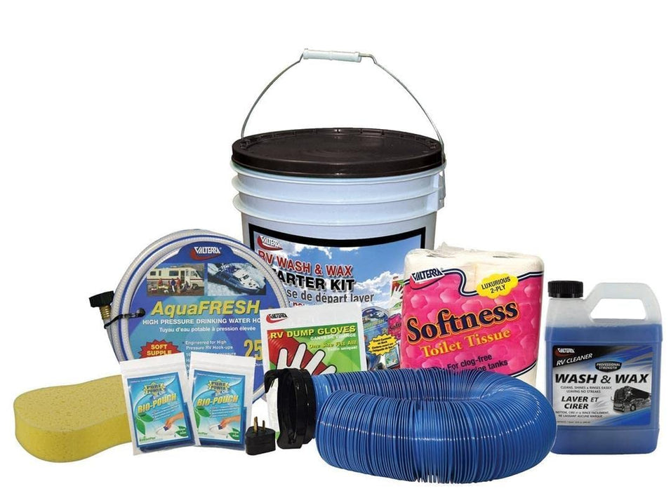 Valterra K88130 RV Starter Kit In A Bucket w/Wash & Wax