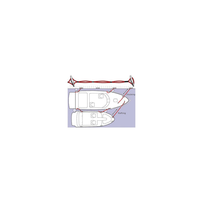Tuggy Products SNS-B Stretch N' Slide Dock & Rafting Line, 7' Black