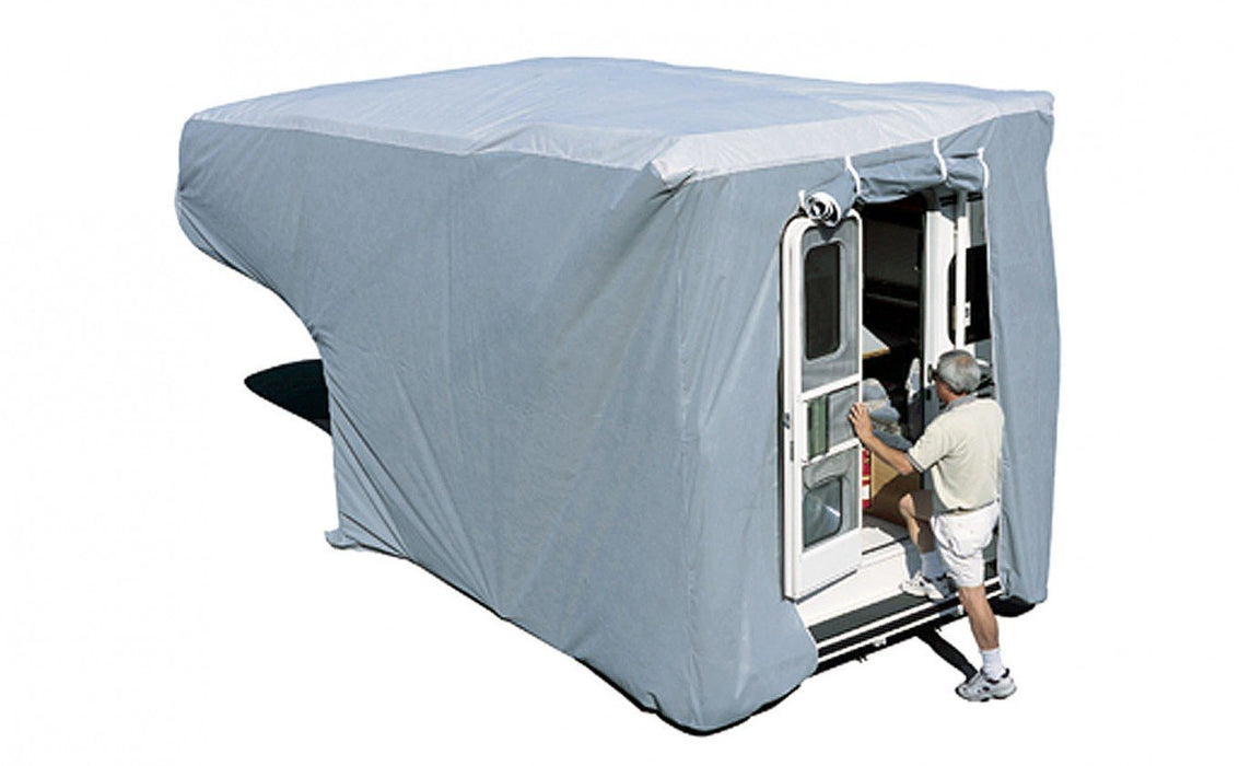 ADCO 12263 Truck Camper Cover, Gray SFS AquaShed Top/Gray Polypropylene Sides
