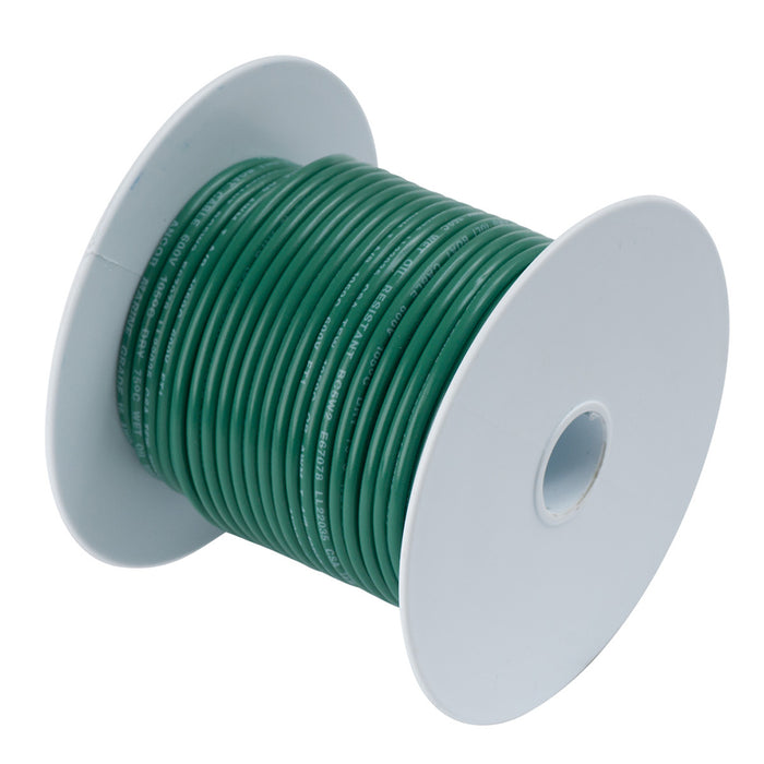 Cable de cobre estañado Ancor Green de calibre 8 AWG, 25 pies