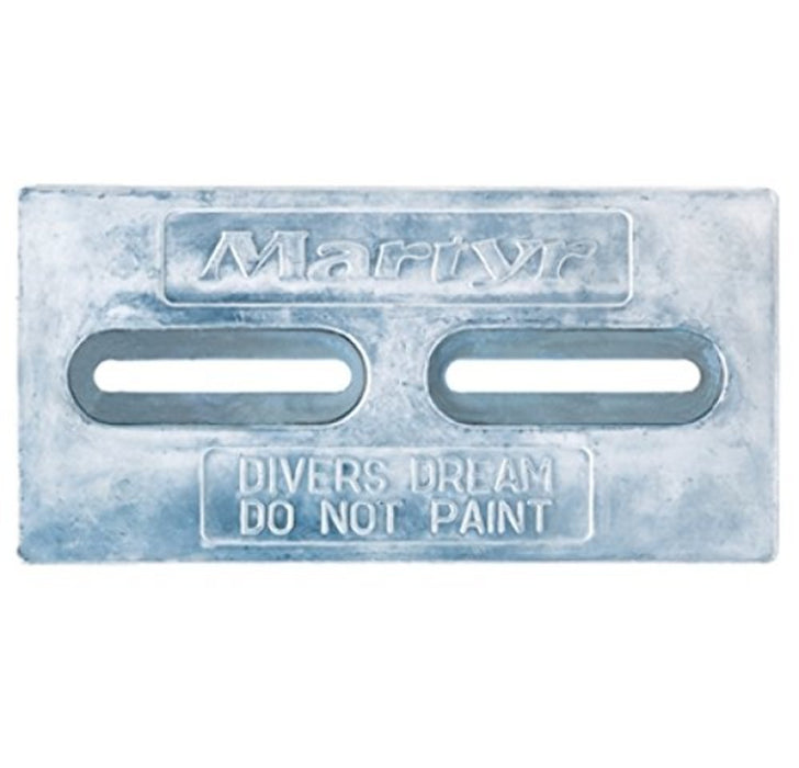 Martyr CMDIVERHA Hull Anode 1" x 6" x 12", Aluminum