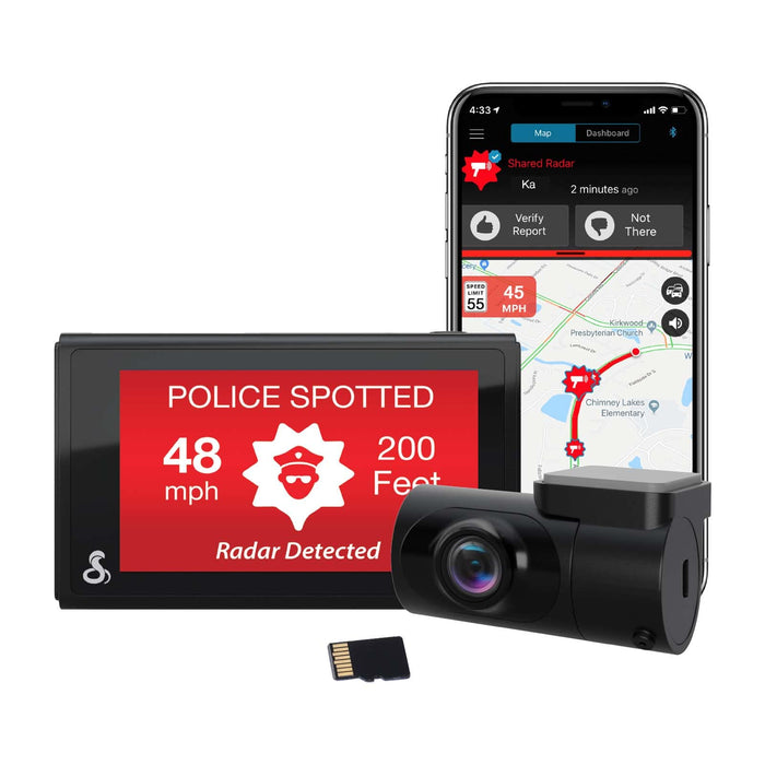 Cobra Electronics SC200D SC 200D Dual-View Smart Dash Cam With Rear View Camera
