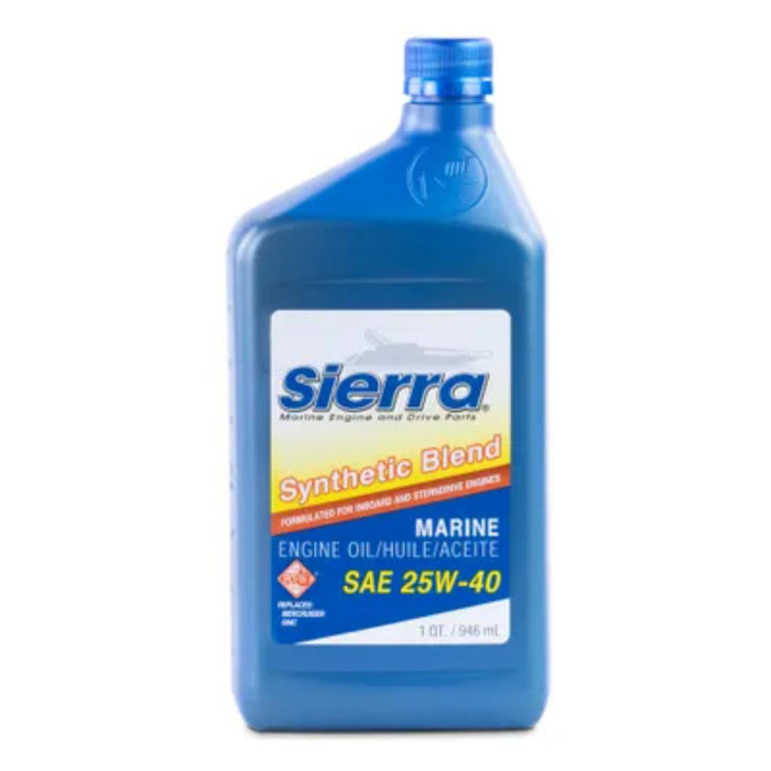 Sierra 18-9440-2 25W40 FCW Synthetic Blend I/O Oil, Qt.