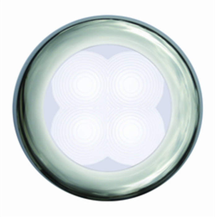 Hella 980500021 4 LED Round White/SS Bezel 12V