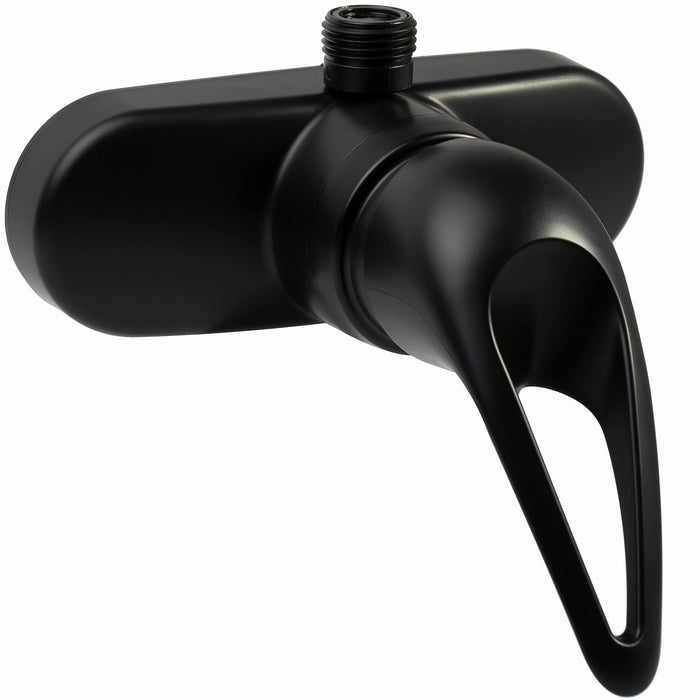 Dura Faucet DF-SA150-MB Single Lever Shower Faucet, Matte Black