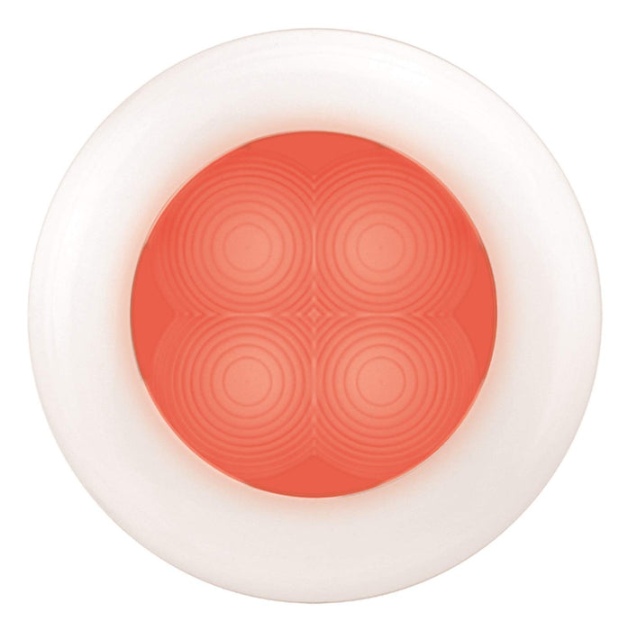 Hella 980507341 Slim Line Red White Bezel w/Spacer 12V