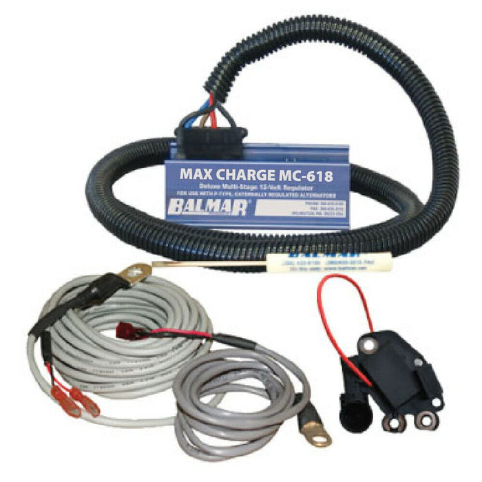 Balmar MC-618-VL-01 Max Charge MC618 Voltage Regulator w/ Temp Sensor, 12V