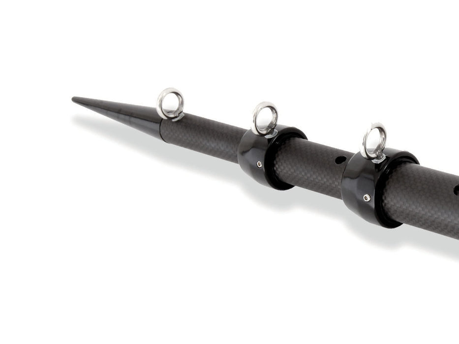 Tigress 88679-5 XD 3K Carbon Fiber Telescoping Center Outriggers, 8' x 1-1/8", Matt Black/Black