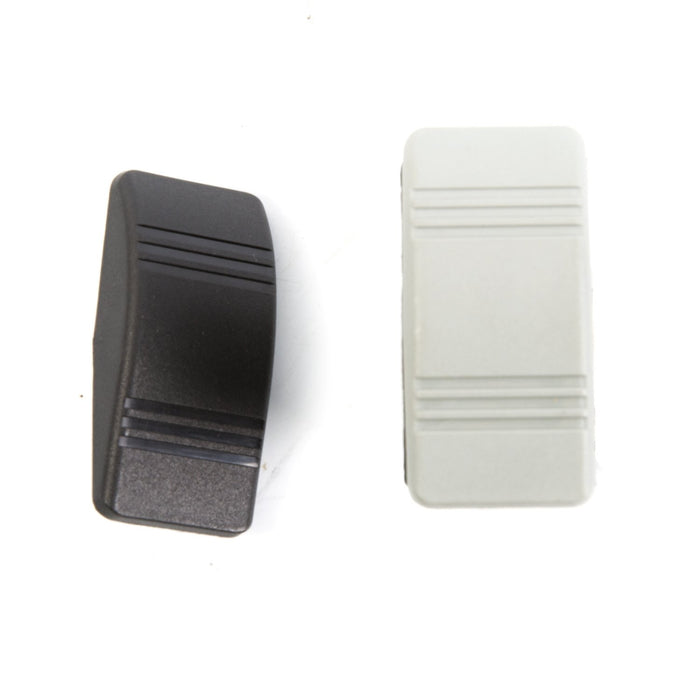 Sierra RK19690TP Contura III Non-Illuminated Weather Resistant Rocker Switch, Mom On/Off/Mom On, Black & Gray