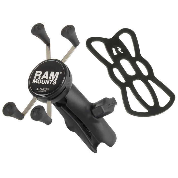 Soporte universal para teléfono celular RAM Mount X-Grip® con brazo de doble zócalo