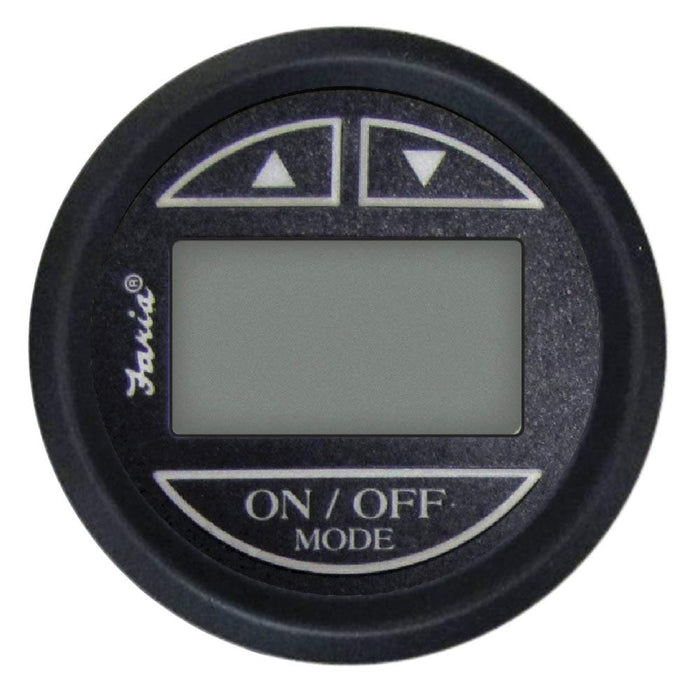Faria F12851 Digital Depth Sounder, Euro Black w/In-Hull Transducer
