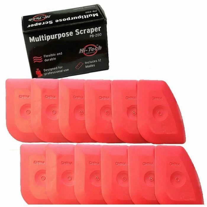 Captain's Choice PB200 Multi-Purpose Plastic Scraper, 12/pk
