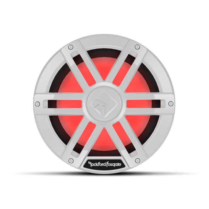 Rockford Fosgate M1D4-10 DVC 2Ω Color Optix Marine Subwoofer, 10" w/ White Grills