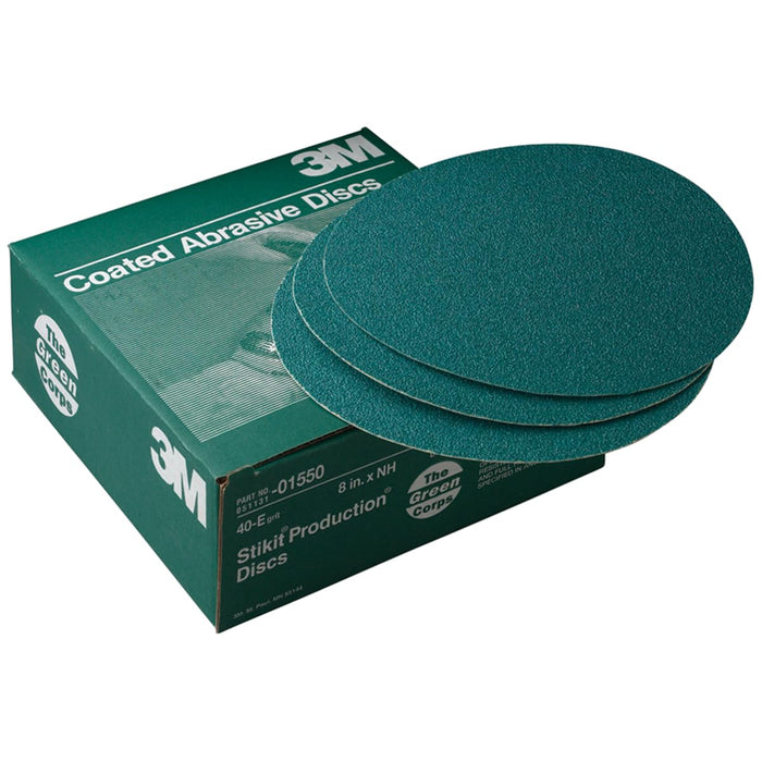 3M 1550 40E 8" Stik-It-Green 50/Bx
