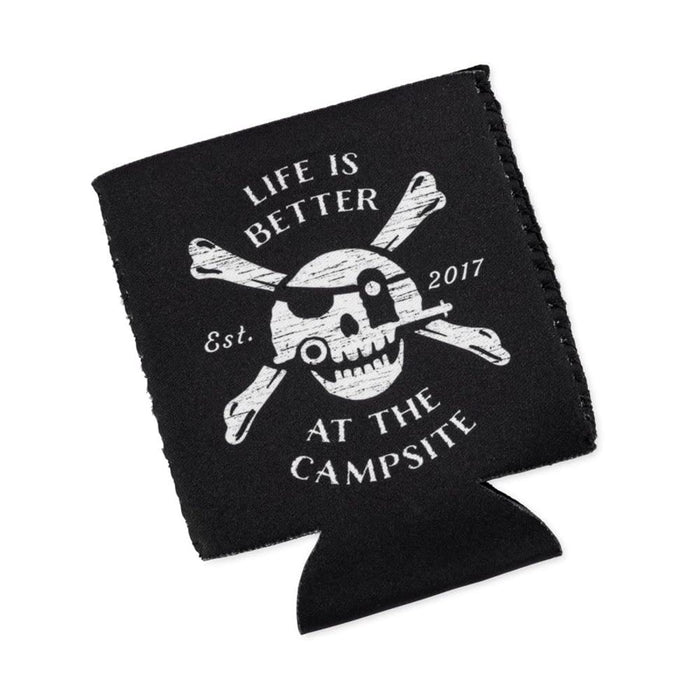 Camco 53414 Life Is Better At The Campsite Can Holder, Black, Jolly Roger