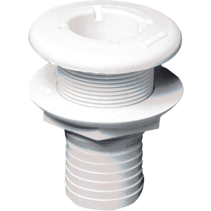 Forespar 906018 CF251 Marelon Full Threaded Mushroom Head Thru Hull w/Nut, White