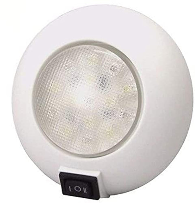 TH Marine LED-51830-DP T-H Marine LED Surface Mount Dome Light With Switch 4"
