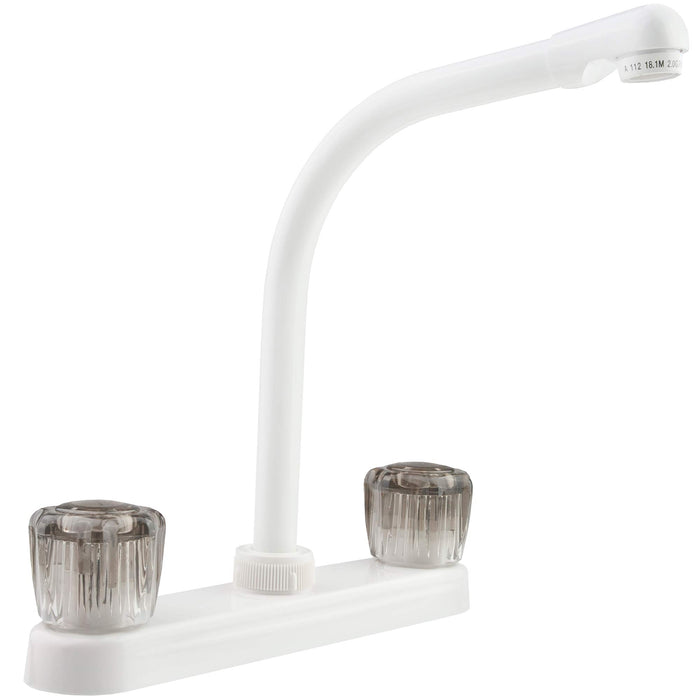 Dura Faucet DF-PK210S-WT Hi-Rise Kitchen Faucet, White