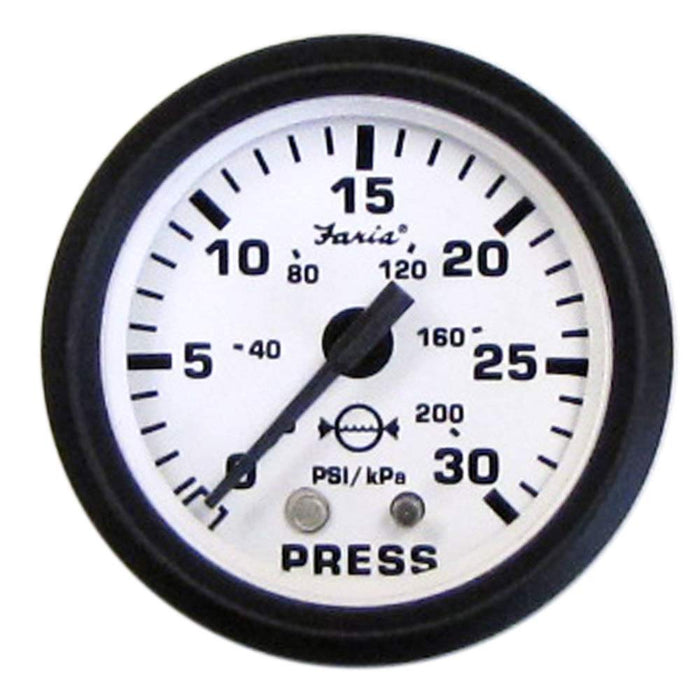 Faria F12903 Euro 4" Gauge Water Pressure Gauge Kit, 30 PSI