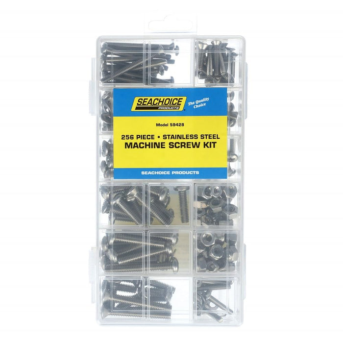 Seachoice KP5582SC Stainless Steel Machine Screw Kit 256 Piece