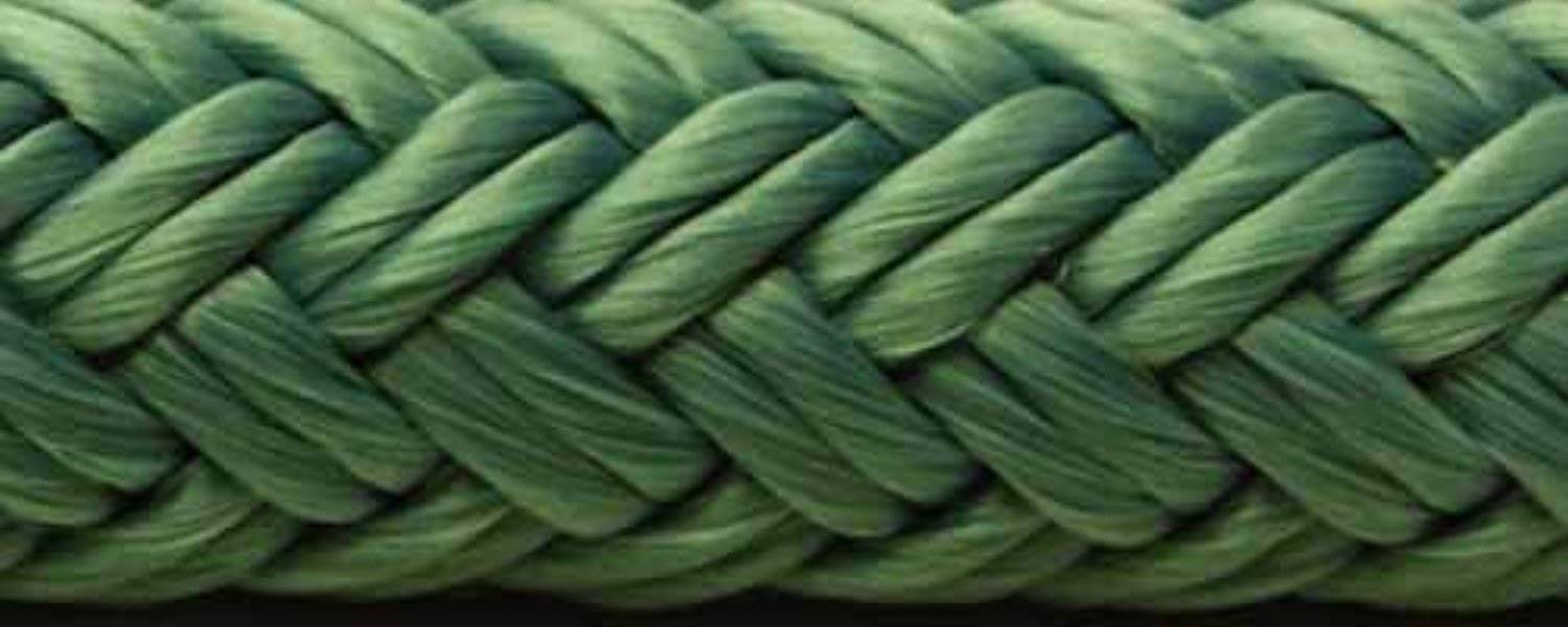 Seachoice Double-Braid Nylon Dock Line w/ Eye Splice, Pre-Shrunk, Heat Stabilized, 1/2 In. X 20 Ft., Teal Green