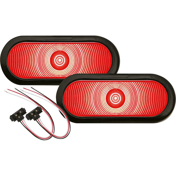 Seachoice TLL002RKSCH 53011 One Series LED 6" Oval Light Kit, 1 pr.