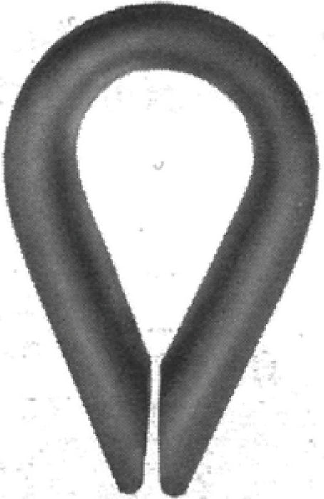 Chicago Hardware 225359 Galvanized Wire Rope Thimble, 1/2"