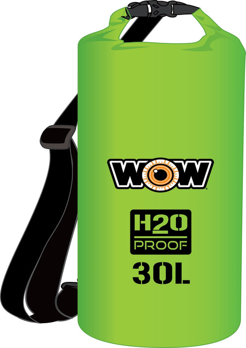 WOW H2O Proof Drybag w/Shoulder Strap, 30L Green