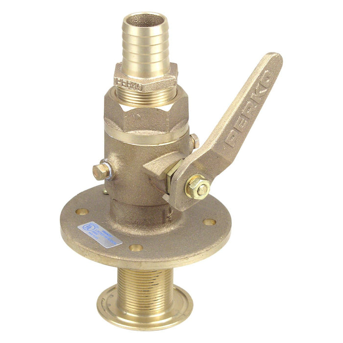 Perko 0835007PLB 1-1/4"Bronze Seacock w/Straight Tail Piece