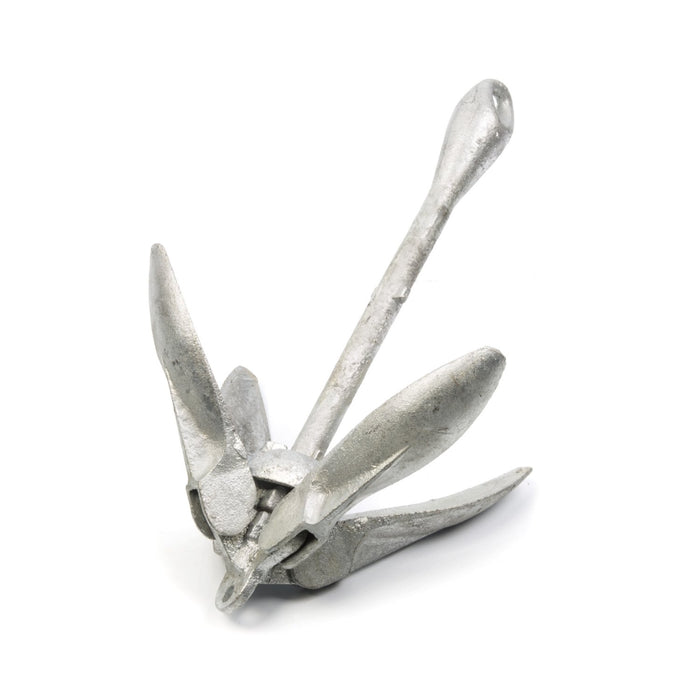 Sea Dog 318007 Folding Grapnel Anchor 7 lbs, 5'-16' Boats, 5/16"x50' Line, 3/16"x7'-10' Chain