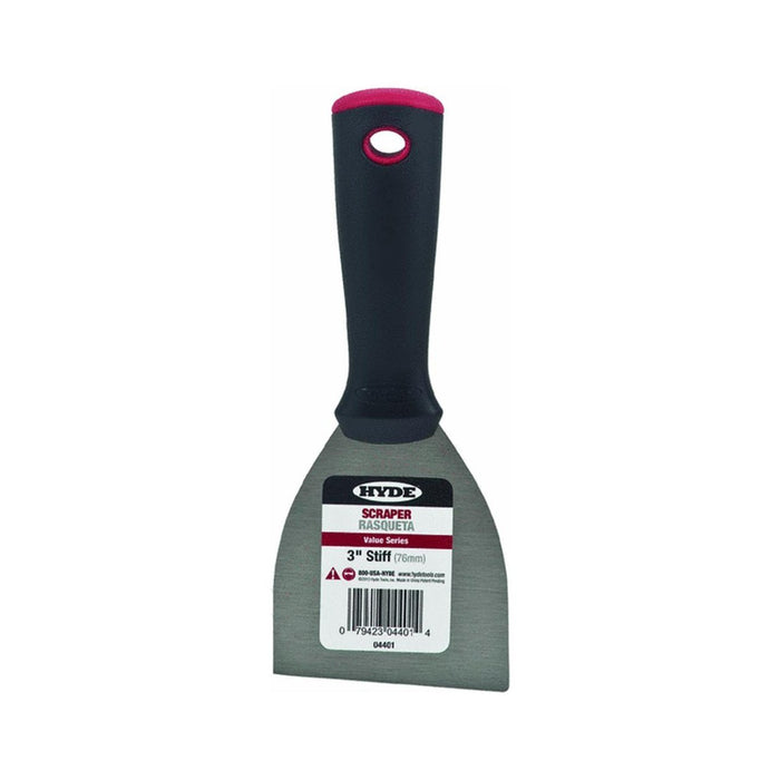 Hyde Tools 4401 RED STAR 4000 Scraper 3" Stiff