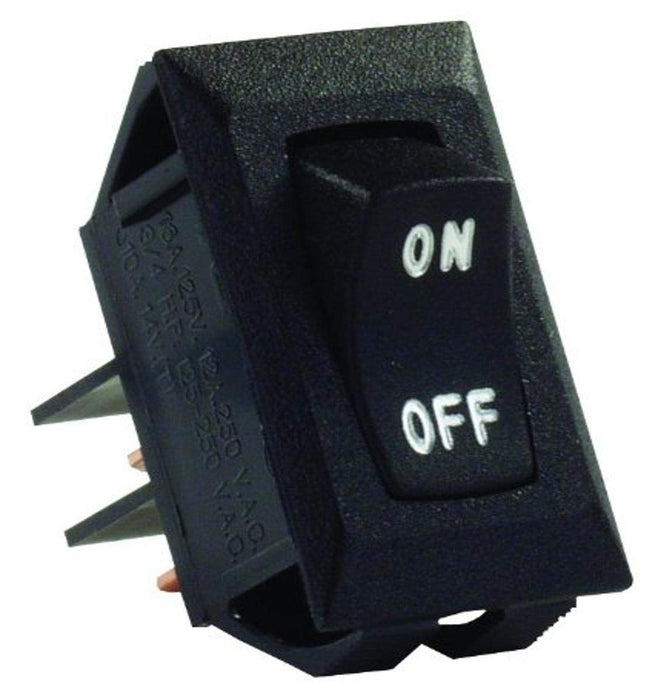 JR Products 12595 Labeled 12V On/Off Switch, Black